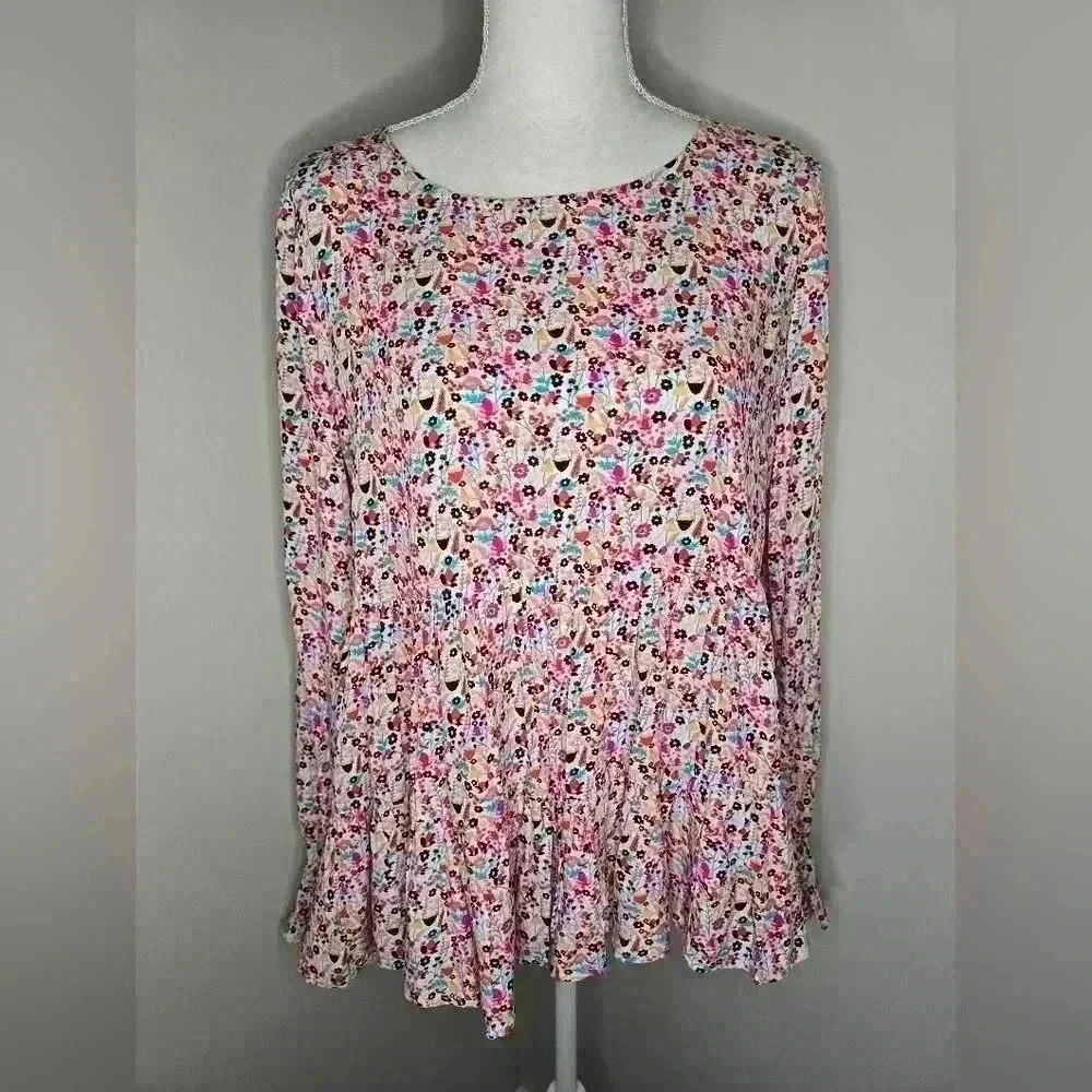 NWT Jane and Delancy Flowy Floral Bohemian Top